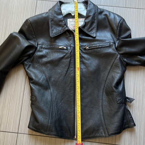GUESS Leather black jacket - Picture 11 of 12